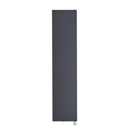 Milano x ECOSO Riso - Anthracite Electric Flat Panel Vertical Designer Radiator - 1800mm x 400mm (Single Panel)