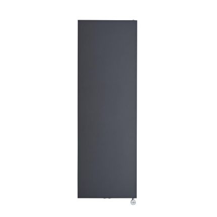 Milano x ECOSO Riso - Anthracite Electric Flat Panel Vertical Designer Radiator - 1800mm x 600mm (Single Panel)