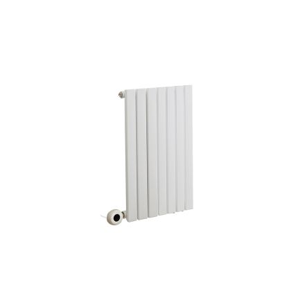 Milano x ECOSO Capri Electric - White Flat Panel Horizontal Designer Radiator - 635mm x 413mm (Single Panel) - with Wi-Fi Thermostatic Heating Element