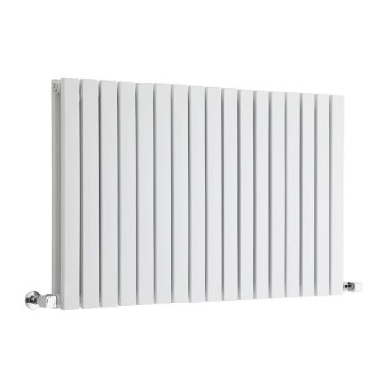 Milano Capri - White Horizontal Flat Panel Designer Radiator - Choice of Size
