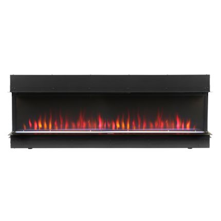 ECOSO Luxe - Modern Black Electric Media Wall Fire - Choice of Size and Fuel Bed