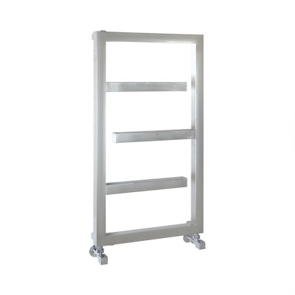 Milano Eclipse - Designer Satin Stainless Steel Heated Towel Rail - 880mm x 500mm