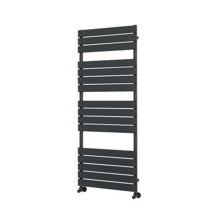 Milano Lustro - Designer Anthracite Flat Panel Heated Towel Rail - Choice of Size