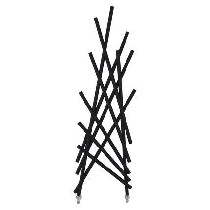Lazzarini Way - Shanghai - Matt Black Designer Radiator - 1734mm x 567mm