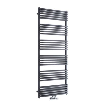 Milano Bow - D-Bar Heated Towel Rail - Choice of Size and Finish