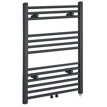 Milano Neva Electric - Anthracite Heated Towel Rail 803mm x 500mm