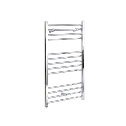 Milano Kent Electric - Straight Chrome Heated Towel Rail 1000mm x 600mm