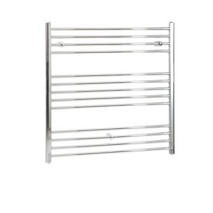Milano Kent Electric - Straight Chrome Heated Towel Rail 1000mm x 1000mm