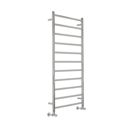 Milano Esk - Stainless Steel Chrome Flat Heated Towel Rail - Choice of Size