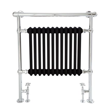 Milano Elizabeth - Traditional Heated Towel Rail (With Overhanging Rail) - Choice of Size and Finish