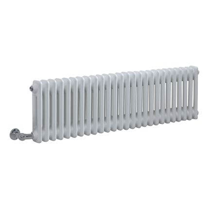 Milano Windsor - White Traditional Horizontal Electric Double Column Radiator - 300mm x 1190mm - Choice of Wi-Fi Thermostat