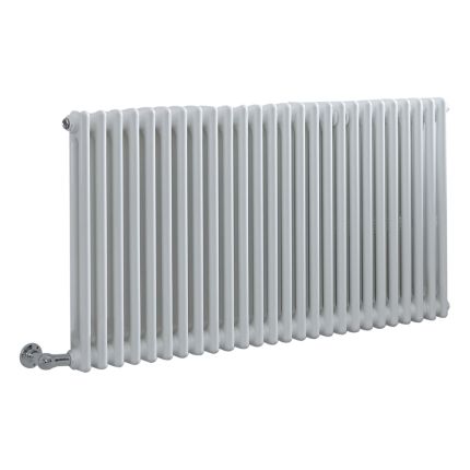 Milano Windsor - White Traditional Horizontal Electric Double Column Radiator - 600mm x 1190mm - Choice of Wi-Fi Thermostat