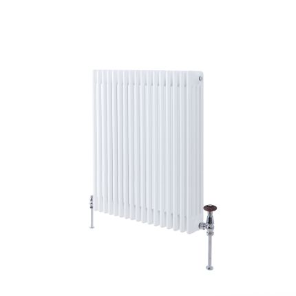 Milano Windsor - White Traditional Horizontal Four Column Radiator - 750mm x 785mm