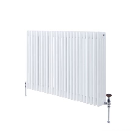 Milano Windsor - White Traditional Horizontal Four Column Radiator - 750mm x 1190mm