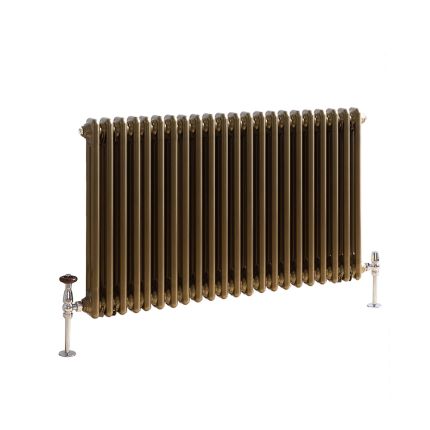 Milano Windsor - Metallic Bronze Horizontal Traditional Column Radiator - Double Column - Choice Of Width