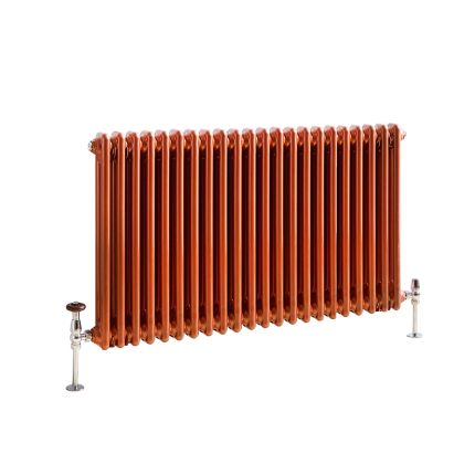 Milano Windsor - Metallic Copper Horizontal Traditional Column Radiator - Double Column - Choice Of Width