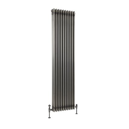 Milano Windsor - Lacquered Raw Metal Traditional Vertical Triple Column Radiator - 1800mm x 470mm
