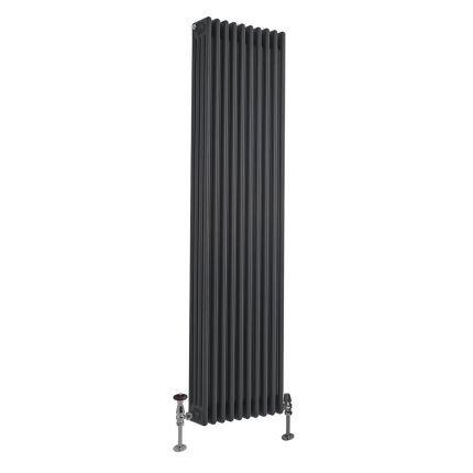 Milano Windsor - Vertical Traditional Column Radiator - 4 Column - 1800mm x 470mm - Anthracite