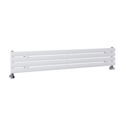Milano Aruba - White Horizontal Designer Radiator 236mm x 1400mm (Single Panel)