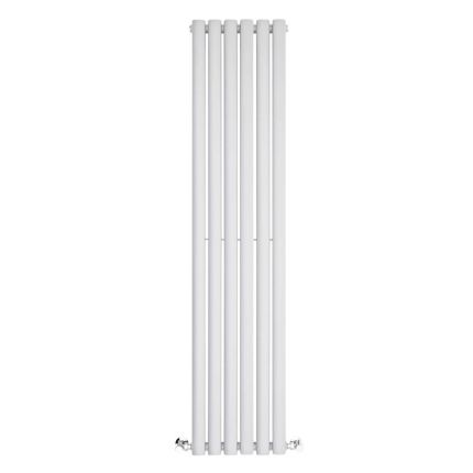 Milano Aruba - Modern White Vertical Designer Radiator 1400mm x 354mm (Double Panel)