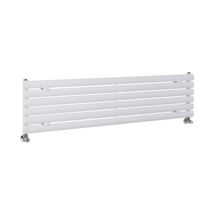 Milano Aruba - White Horizontal Designer Radiator 354mm x 1400mm (Single Panel)