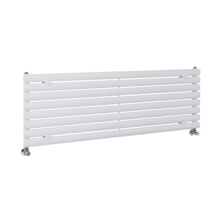 Milano Aruba - White Horizontal Designer Radiator 472mm x 1400mm (Single Panel)