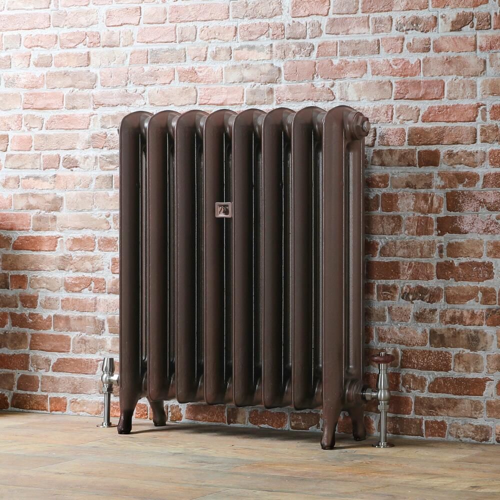Milano Tamara - Oval Column Cast Iron Radiator - 760mm Tall - Antique Copper - Multiple Sizes Available