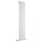 Milano Alpha - White Vertical Single Slim Panel Designer Radiator 1600mm x 350mm