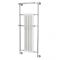 Milano Elizabeth - White Traditional Heated Towel Rail 1365mm x 575mm (With Overhanging Rail)