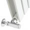 Milano Alpha - White Vertical Double Slim Panel Designer Radiator 1780mm x 420mm