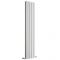 Milano Alpha - White Vertical Double Slim Panel Designer Radiator 1600mm x 350mm