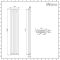 Milano Esme - White Vertical Aluminium Traditional Double Column Radiator - 1800mm x 360mm
