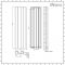 Milano Solis - Anthracite Vertical Aluminium Designer Radiator 1600mm x 495mm (Single Panel)
