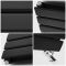 Milano Alpha - Black Horizontal Double Slim Panel Designer Radiator 635mm x 840mm