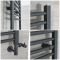 Milano Artle - Anthracite Dual Fuel Straight Heated Towel Rail 800mm x 600mm