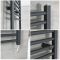 Milano Artle Electric - Straight Anthracite Heated Towel Rail 1200mm x 400mm