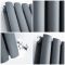 Milano Aruba - Anthracite Grey Vertical Designer Radiator 1600mm x 472mm (Double Panel)