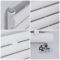Milano Aruba - White Horizontal Designer Radiator 236mm x 1400mm (Single Panel)