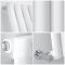 Milano Aruba - White Horizontal Designer Radiator 400mm x 413mm (Single Panel)