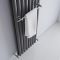 Milano - Chrome Towel Rail for Aruba Vertical Designer Radiator 470mm