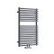Milano Via - Anthracite Bar on Bar Central Connection Heated Towel Rail 837mm x 500mm
