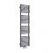 Milano Via - Anthracite Bar on Bar Central Connection Heated Towel Rail 1521mm x 400mm