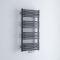 Milano Bow - Anthracite D Bar Heated Towel Rail 1000mm x 500mm