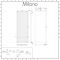 Milano Riso Electric - Anthracite Flat Panel Vertical Designer Radiator 1800mm x 600mm (Single Panel)