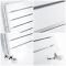 Milano Capri - White Horizontal Flat Panel Double Designer Radiator 472mm x 1600mm