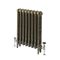 Milano Mercury - 3 Column Cast Iron Radiator - 660mm Tall - Natural Brass - Multiple Sizes Available
