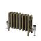 Milano Isabel - 4 Column Cast Iron Radiator - 357mm Tall - Natural Brass - Multiple Sizes Available