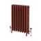 Milano Isabel - 4 Column Cast Iron Radiator - 660mm Tall - Farrow & Ball Eating Room Red - Multiple Sizes Available
