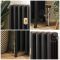 Milano Isabel - 4 Column Cast Iron Radiator - 760mm Tall - Slate Black - Multiple Sizes Available