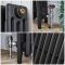 
Milano Mercury - 4 Column Cast Iron Radiator - 560mm Tall - Slate Black - Multiple Sizes Available